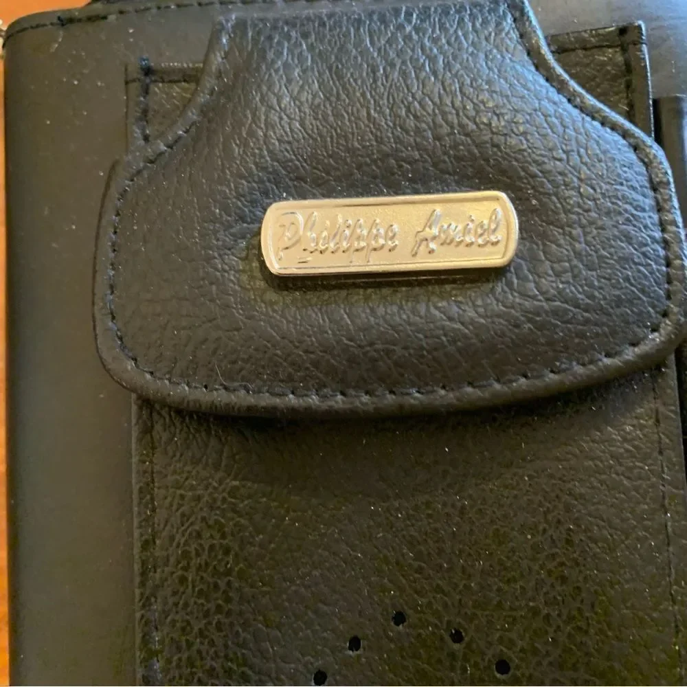 Philippe Amiel Planner Black Vegan Leather pen does not work no calculator